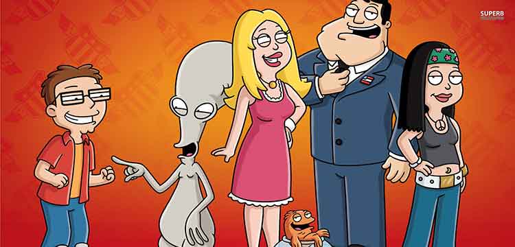 American Dad. Las 10 Mejores Series Animadas de Comedia para Adultos